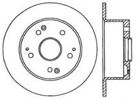 StopTech Sport Drilled/Slotted Brake Rotor Rear Left 127.40045L