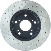 Stoptech - StopTech 02-06 Acura RSX Slotted & Drilled Left Front Rotor - 127.40056L - Image 2