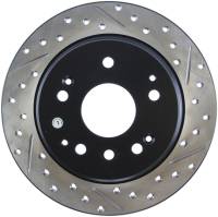 StopTech 04-08 Acura TL / 03-09 honda Element Slotted & Drilled Left Rear Rotor - 127.40061L