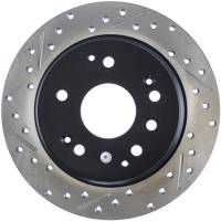StopTech 04-08 Acura TL / 03-09 honda Element Slotted & Drilled Right Rear Rotor - 127.40061R