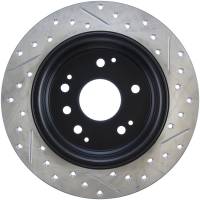 Stoptech - StopTech 04-08 Acura TL / 03-09 honda Element Slotted & Drilled Right Rear Rotor - 127.40061R - Image 2