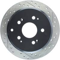 StopTech Sport Drilled/Slotted Brake Rotor; Rear Left