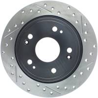 Stoptech - StopTech 09-10 Acura TSX / 08-10 Honda Accord Coupe/05-10 Sedan Left Rear Slotted & Drilled Rotor - 127.40068L - Image 1