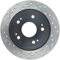 Stoptech - StopTech 09-10 Acura TSX / 08-10 Honda Accord Coupe/05-10 Sedan Right Rear Slotted & Drilled Rotor - 127.40068R - Image 1