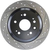 StopTech Sport Drilled/Slotted Brake Rotor; Rear Left