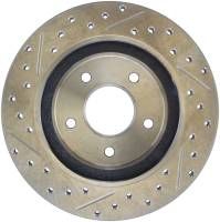 Stoptech - StopTech Sport Drilled/Slotted Brake Rotor Rear Left 127.42037L - Image 2