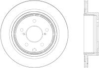 StopTech Sport Drilled/Slotted Brake Rotor Rear Left 127.42058L