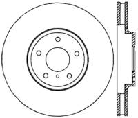 StopTech 06-18 Nissan Maxima SportStop Cryo Slotted & Drilled Front Right Rotor - 127.42080CR