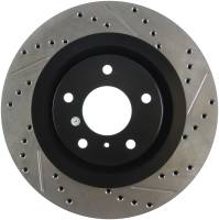 Stoptech - StopTech 06-07 350Z / 05-07 G35 exp Sport/ 06-07 G35X SportStop Slotted & Drilled Front Left Rotor - 127.42080L - Image 1