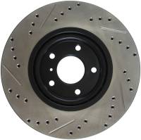 Stoptech - StopTech 06-07 350Z / 05-07 G35 exp Sport/ 06-07 G35X SportStop Slotted & Drilled Front Left Rotor - 127.42080L - Image 2