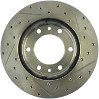 Stoptech - StopTech 81-89 Toyota Land Cruiser Slotted & Drilled Front Rotor - 127.44037R - Image 2