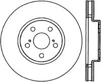 StopTech Sport Drilled/Slotted Brake Rotor Front Right 127.44099R