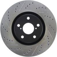 StopTech 5/93-98 Toyota Supra Turbo Right Front Slotted & Drilled Rotor - 127.44104R
