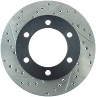 Stoptech - StopTech 95-03 Toyota Tacoma (6 Lug) / 96-00 4Runner Front Right Slotted & Drilled Rotor - 127.44109R - Image 1
