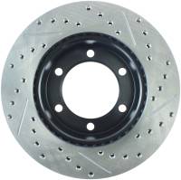 Stoptech - StopTech 95-03 Toyota Tacoma (6 Lug) / 96-00 4Runner Front Right Slotted & Drilled Rotor - 127.44109R - Image 2