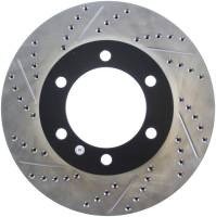 StopTech 00-06 Toyota Tundra / 01-07 Toyota Sequoia Front Right Slotted & Drilled Rotor - 127.44118R