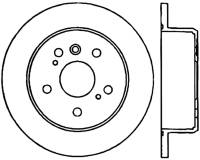 StopTech Sport Cryo Drilled/Slotted Brake Rotor Rear Left 127.44131CL