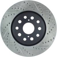 Stoptech - StopTech Sport Drilled/Slotted Brake Rotor Front Left 127.44148L - Image 1