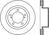 StopTech 08-11 Lexus LX570 Slotted & Drilled Front Right Rotor - 127.44162CR