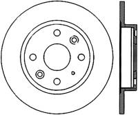 StopTech Sport Cryo Drilled/Slotted Brake Rotor Rear Left 127.45035CL