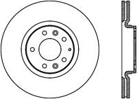 StopTech Sport Drilled/Slotted Brake Rotor Front Left 127.45073L