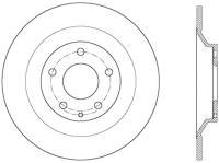 StopTech Sport Drilled/Slotted Brake Rotor Rear Left 127.45083L