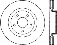 StopTech Sportstop Cryo Slotted & Drilled Sport Brake Rotor - 127.46076CL
