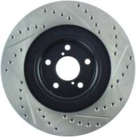 Stoptech - StopTech 02-10 Subaru WRX Slotted & Drilled Right Front Rotor (exc. STi) - 127.47018R - Image 2