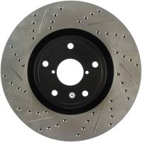 Stoptech - StopTech 05-10 Subaru Impreza WRX/STi Slotted & Drilled Right Front Rotor - 127.47022R - Image 1