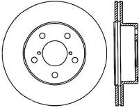 StopTech 05-07 Subaru Impreza WRX/STi Slotted & Drilled Left Rear Rotor - 127.47023L