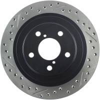 Stoptech - StopTech 06-07 Subaru Impreza WRX (Exc STi) Slotted & Drilled Right Rear Rotor - 127.47025R - Image 1