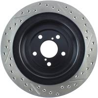 Stoptech - StopTech 06-07 Subaru Impreza WRX (Exc STi) Slotted & Drilled Right Rear Rotor - 127.47025R - Image 2