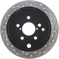 Stoptech - StopTech 08-10 Impreza WRX (Exc STi)/08-10 Impreza Coupe/Sedan Slotted & Drilled Left Rear Rotor - 127.47029L - Image 1