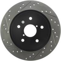 Stoptech - StopTech 16-17 Subaru WRX (w/Eyesight Technology) Sport Slotted & Drilled Rear Right Rotor - 127.47037R - Image 1
