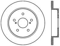 StopTech Sport Drilled/Slotted Brake Rotor Rear Left 127.48015L