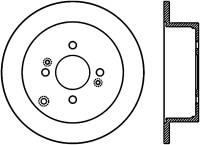 StopTech Sport Cryo Drilled/Slotted Brake Rotor Rear Left 127.50016CL
