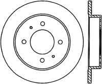 StopTech Sport Drilled/Slotted Brake Rotor Rear Left 127.51006L