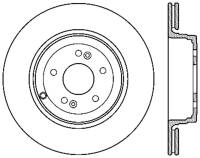 StopTech Sport Cryo Drilled/Slotted Brake Rotor Rear Left 127.51035CL