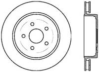 StopTech Sport Cryo Drilled/Slotted Brake Rotor Rear Left 127.58004CL