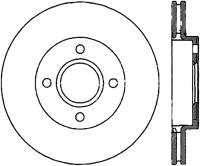 StopTech Sport Cryo Drilled/Slotted Brake Rotor Front Left 127.61071CL
