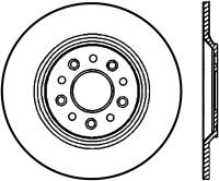 StopTech Sport Cryo Drilled/Slotted Brake Rotor Rear Left 127.61081CL