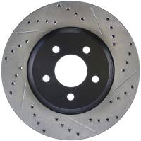 Stoptech - StopTech 05-10 Ford Mustang GT Front Left Slotted & Drilled Rotor - 127.61086L - Image 1