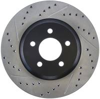 Stoptech - StopTech 05-10 Ford Mustang GT Front Right Slotted & Drilled Rotor - 127.61086R - Image 1
