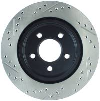 Stoptech - StopTech 05-10 Ford Mustang Slotted & Drilled Left Rear Rotor - 127.61087L - Image 2