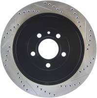 StopTech Sport Drilled/Slotted Brake Rotor; Rear Left