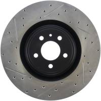 StopTech Sport Drilled/Slotted Brake Rotor; Front Right
