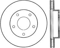 StopTech Sport Drilled/Slotted Brake Rotor Rear Left 127.62005L