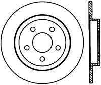 StopTech Sport Cryo Drilled/Slotted Brake Rotor Rear Left 127.62064CL