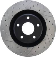 StopTech Power Slot 05-07 Cadillac XLR / 06-09 Chevy Corvette Front Right Drilled & Slotted Rotors - 127.62085R