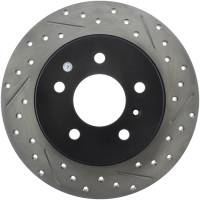 StopTech Sport Drilled/Slotted Brake Rotor; Rear Left